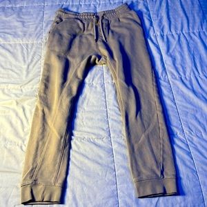 USED H&M Regular Fit Joggers - Tan